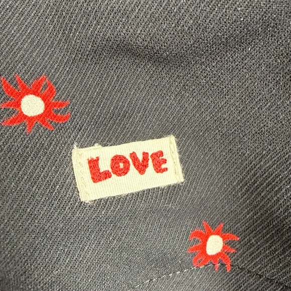 Scotch & Soda Blazer Jacket Size Medium Black Red Sun Atomic Print - Picture 10 of 12